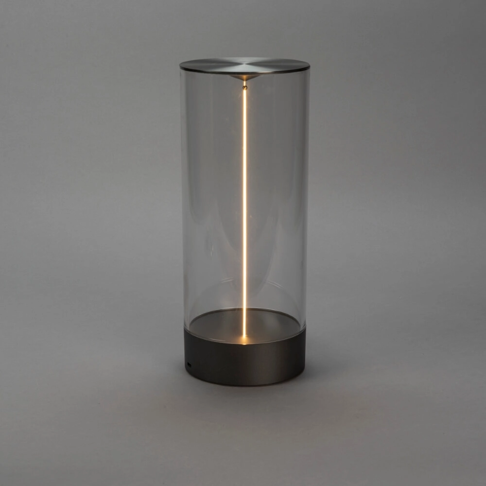 Lampe rechargeable Edison L anthracite KonstSmide 7318307847376