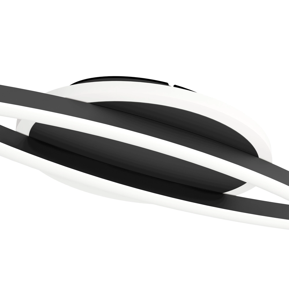 Lampe de plafond Lungolago LED - noir - rond Eglo 9008606316052