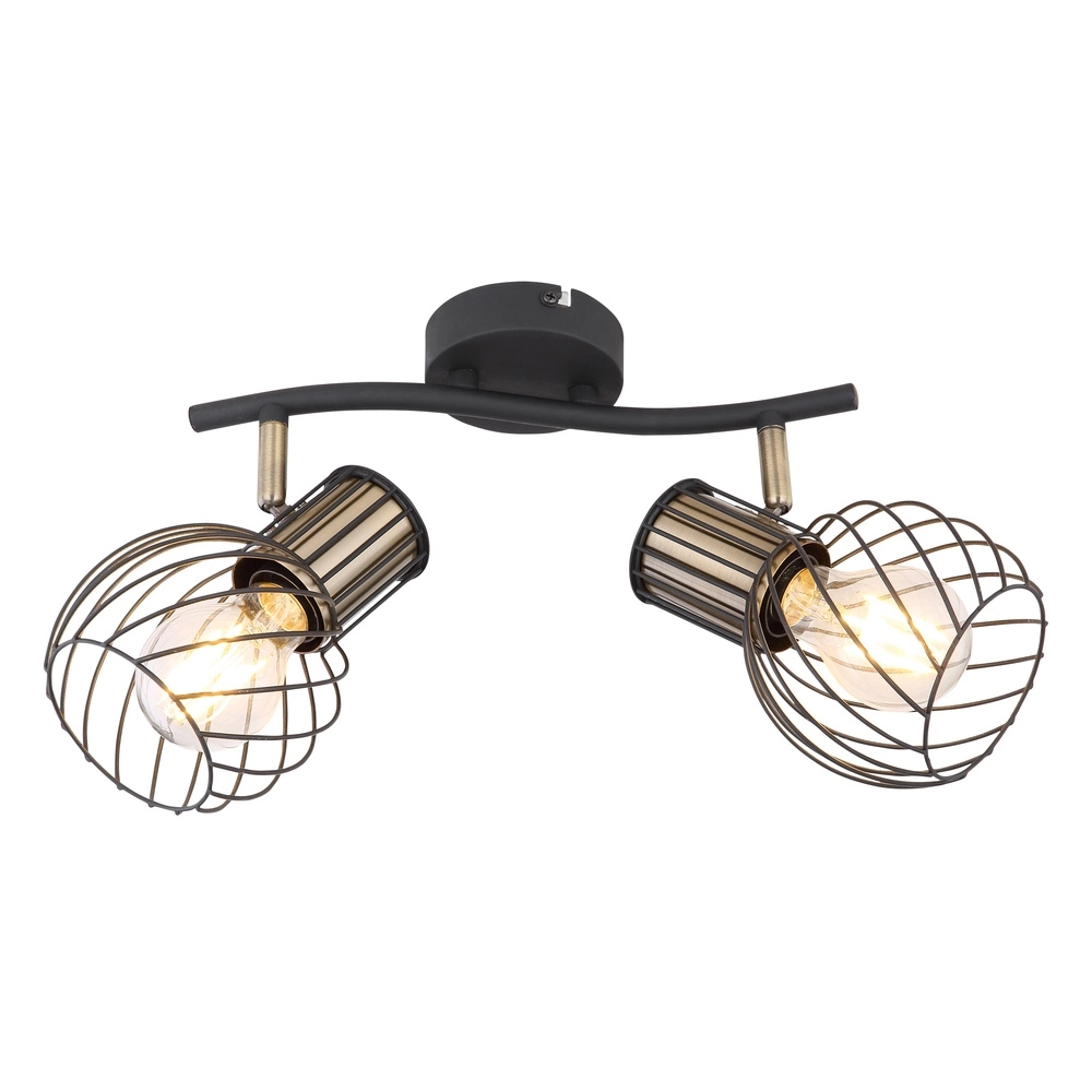 Lampe de plafond Argusto 2-noir clair Globo 9007371390717