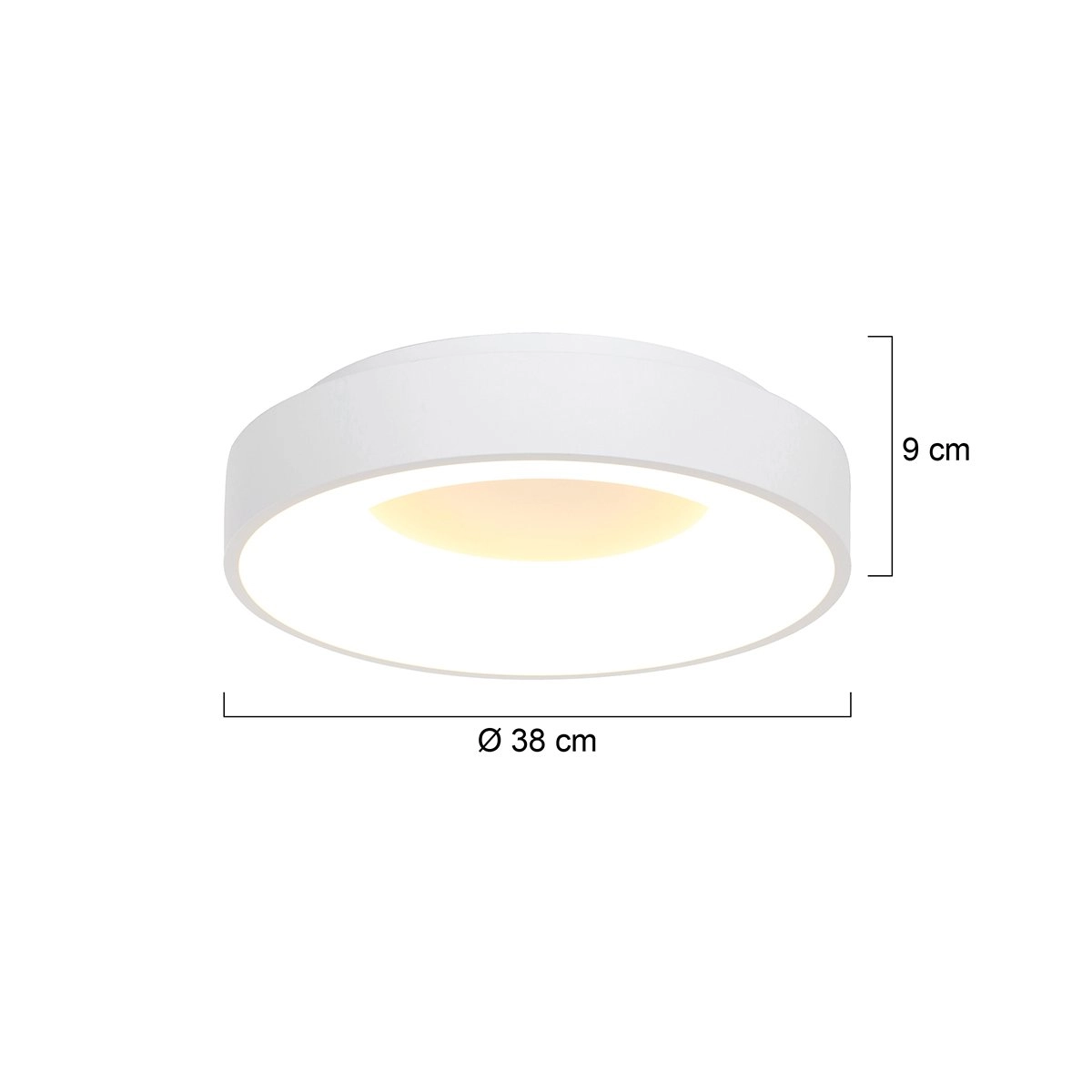 Plafonnier LED Ringlede Ø 38 cm Steinhauer 8712746131239