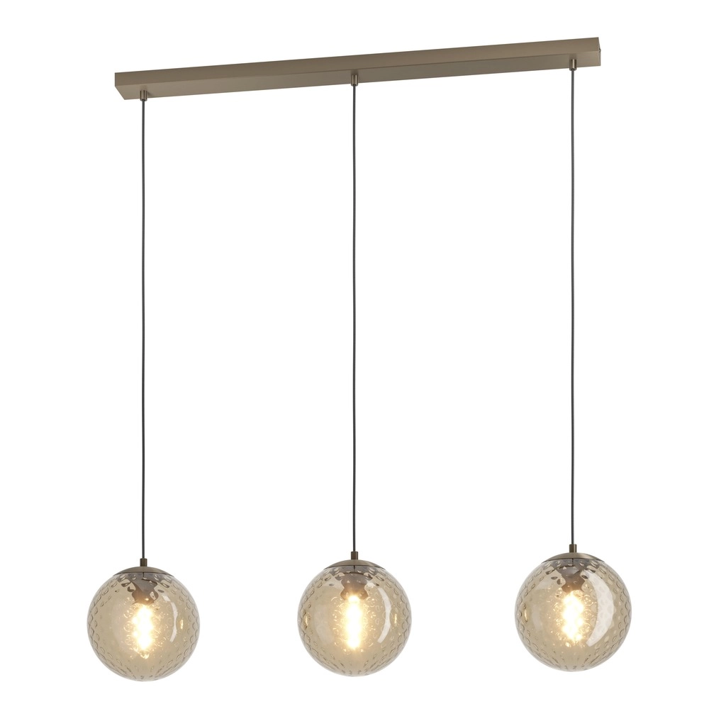 Lampe pendante à 3 lampes Rondo 2 Bronze foncé Eglo 9008606390243