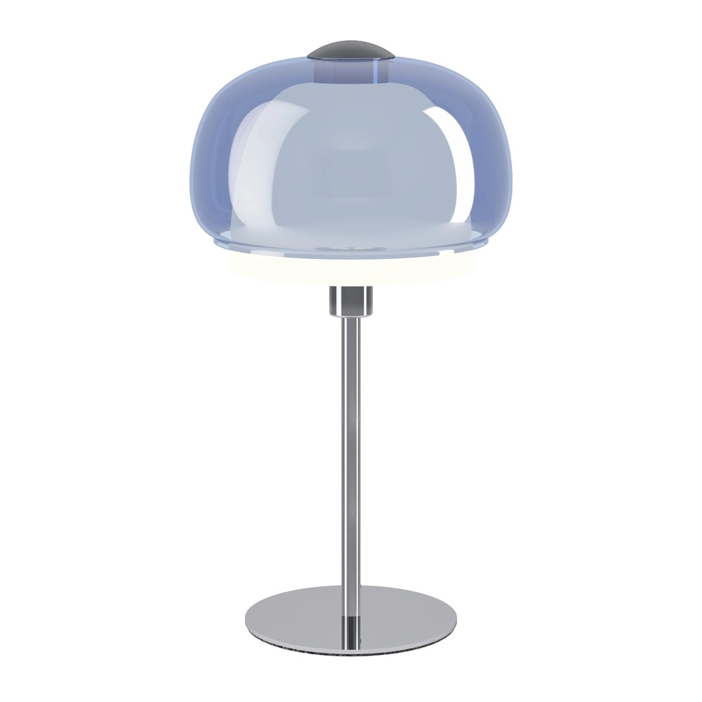 Lampe de table de conception Belomontejo Chrome avec bleu Eglo 9008606405114