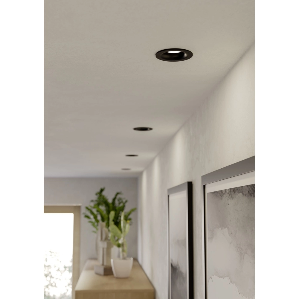 Spot encastré Salabate noir Ø 8,8cm IP65 Eglo 9008606358861
