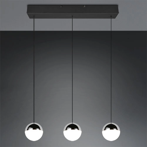 Lampe pendante à 3 lampes Senta Chrome Trio 4017807685831