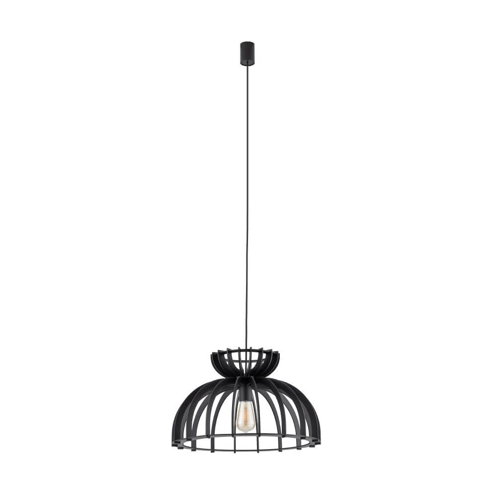 Lampe suspendue en bois Kymi Ø 48 cm - noir Lyora 5903139105750