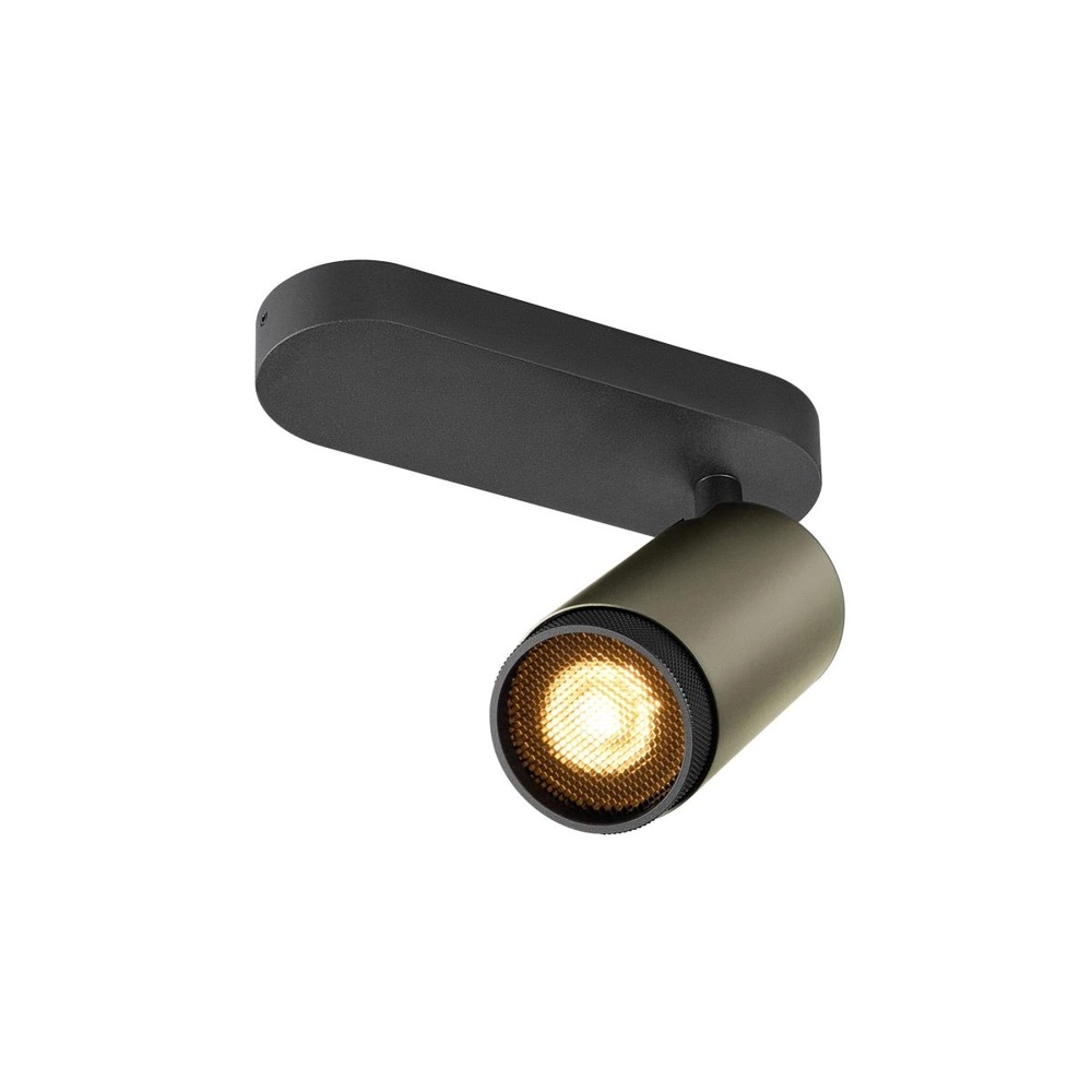 Spot monté en surface Grip! L bronze avec anneau noir