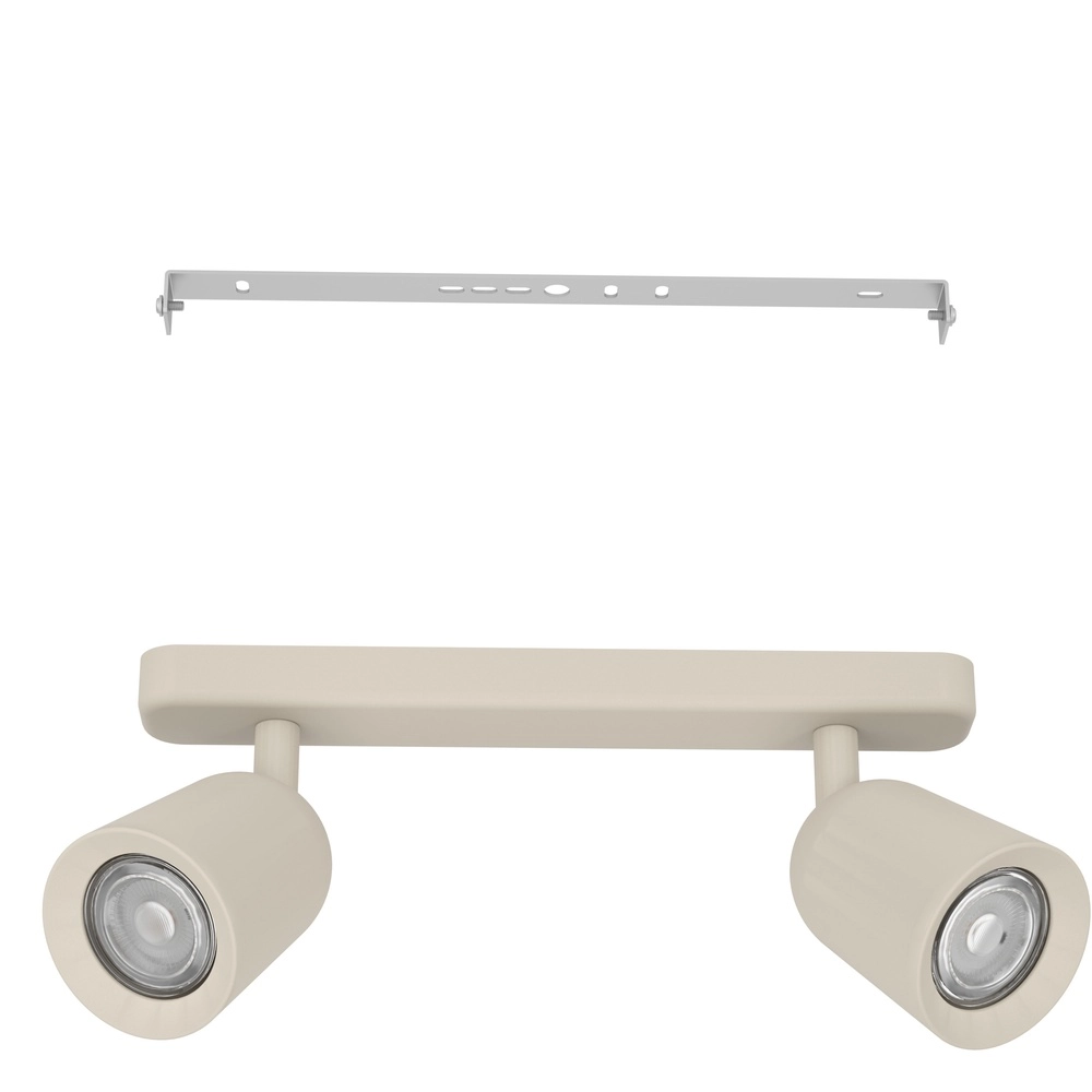 Lampe de plafond marron sable Camaldoli 2x GU10 - orientable Eglo 9008606363162