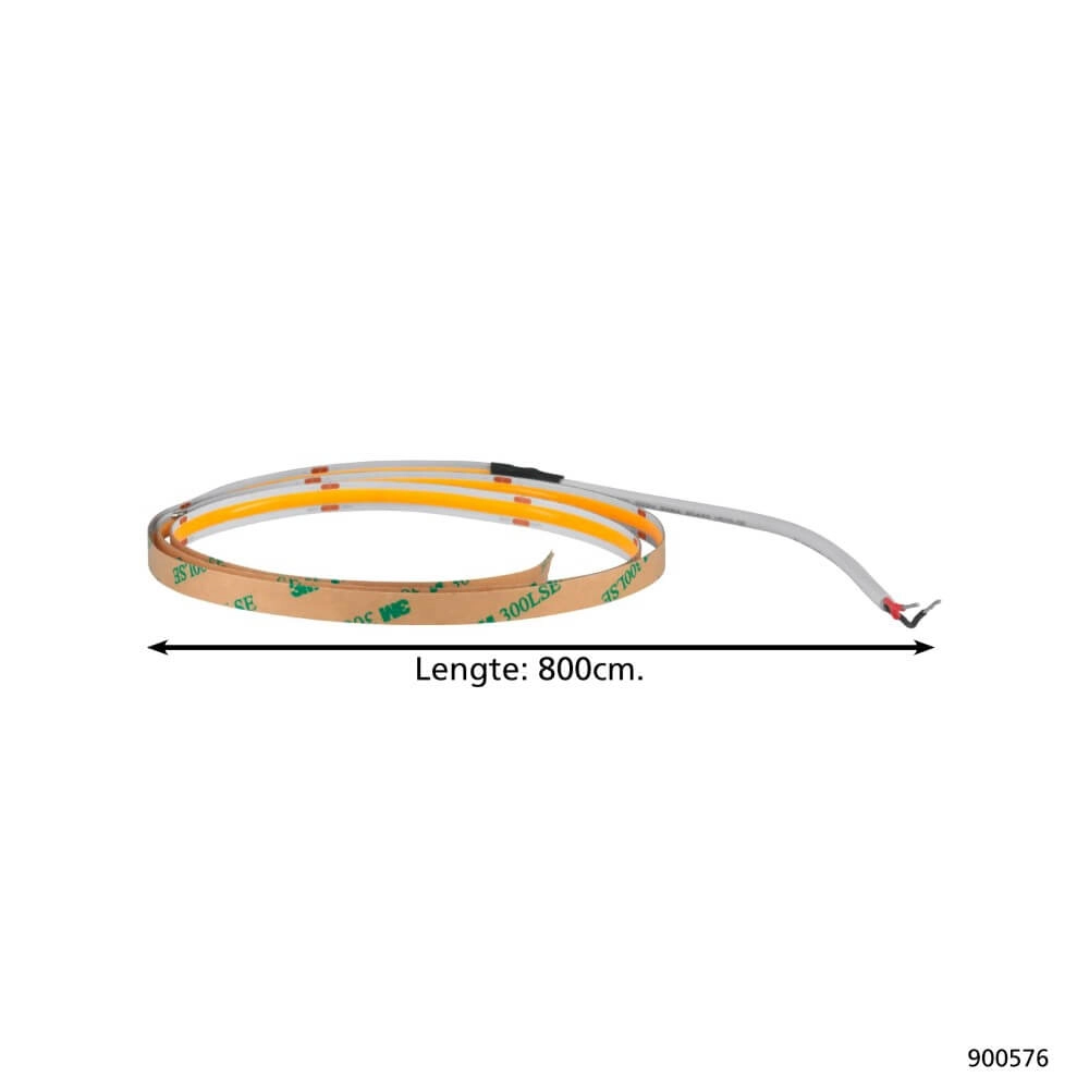 Bande LED blanc chaud Cob Stripe 8 mètres Eglo 9008606244775