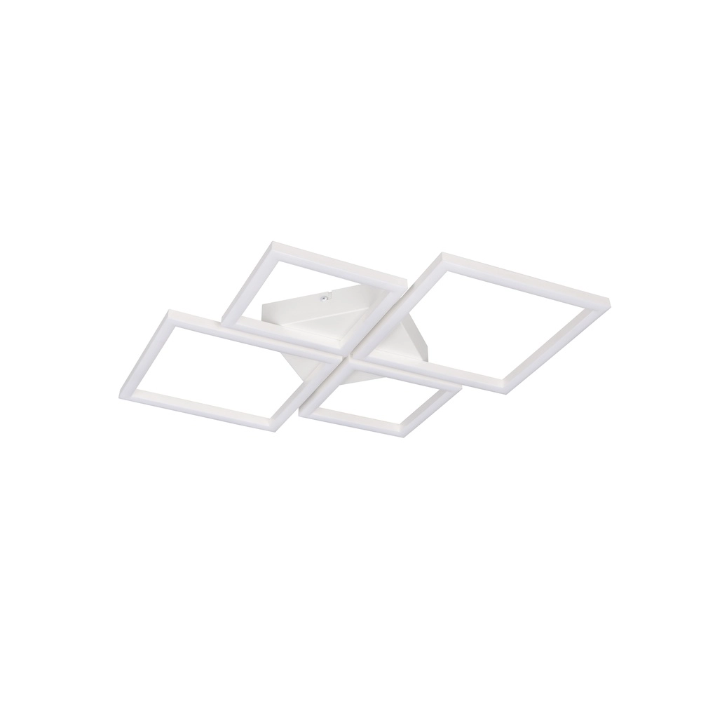 Lampe de plafond moderne Quilo Blanc carré Trio 4017807704235