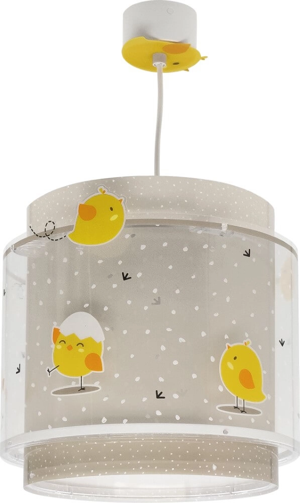 Lampe suspendue chambre d'enfant taupe Baby Chicken Dalber 8420406768724