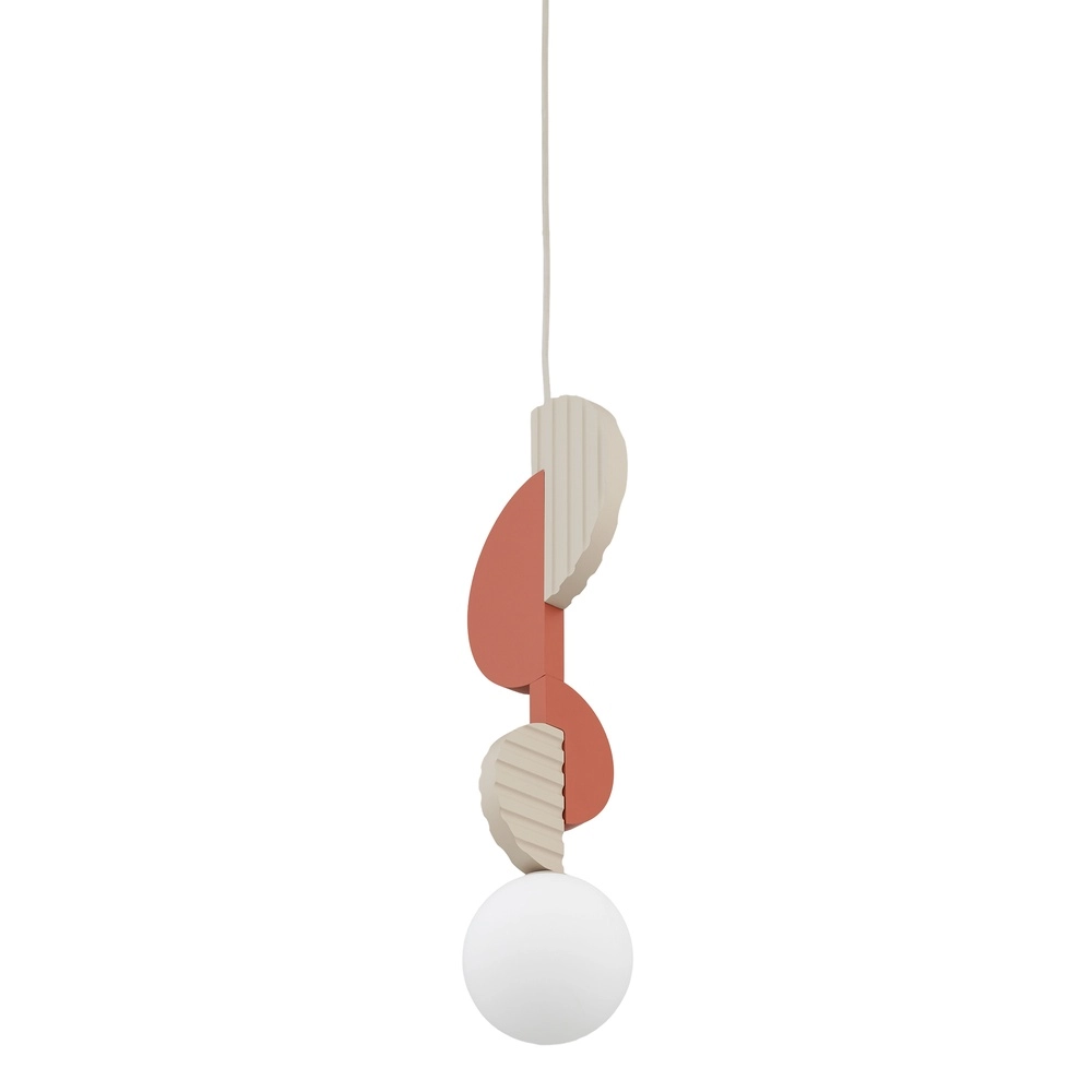 Lampe pendante unique Drops Color Terre cuite Lyora 5903139111942