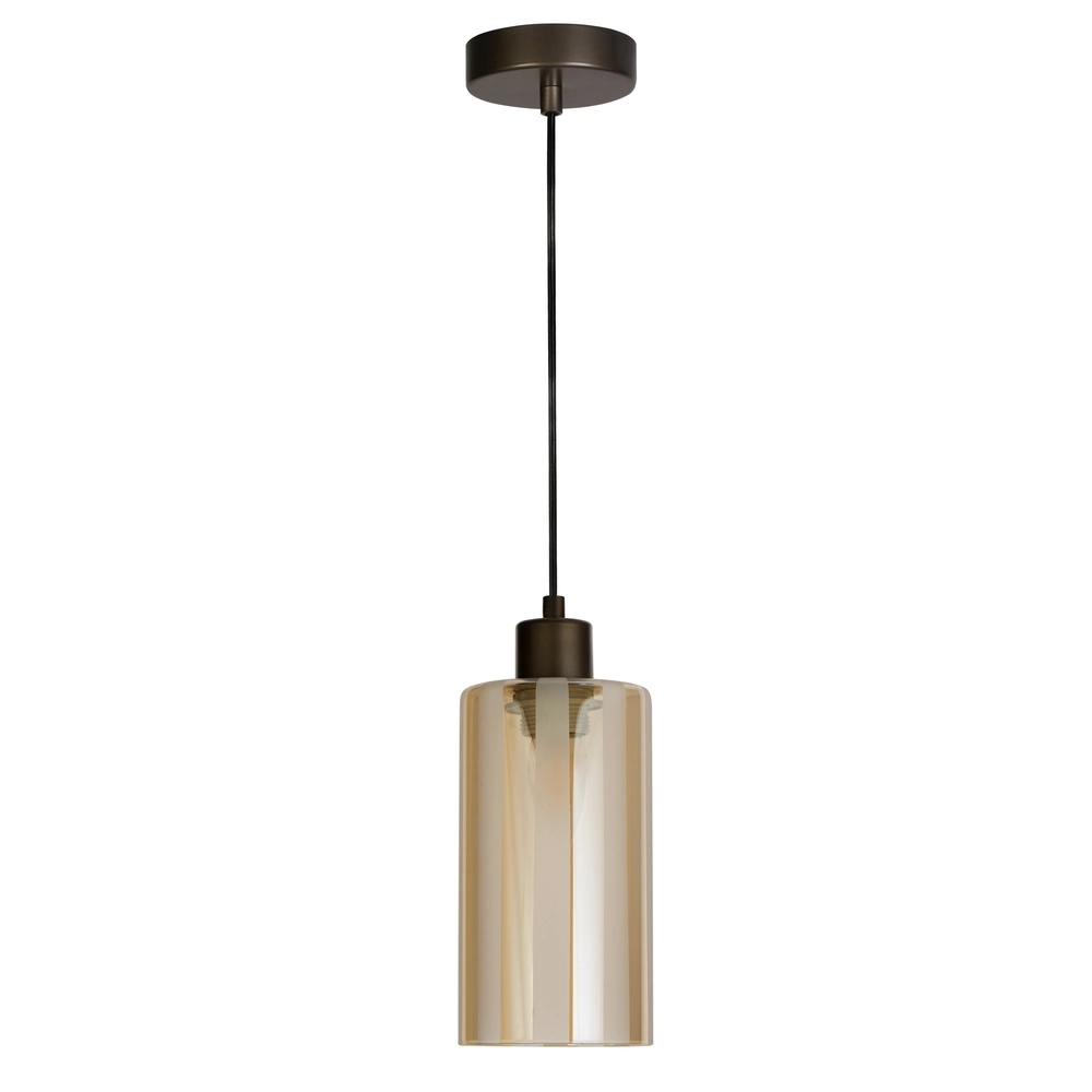 Lampe pendante de conception Kent bronze simple Ø 11cm Searchlight 5,05342E+12