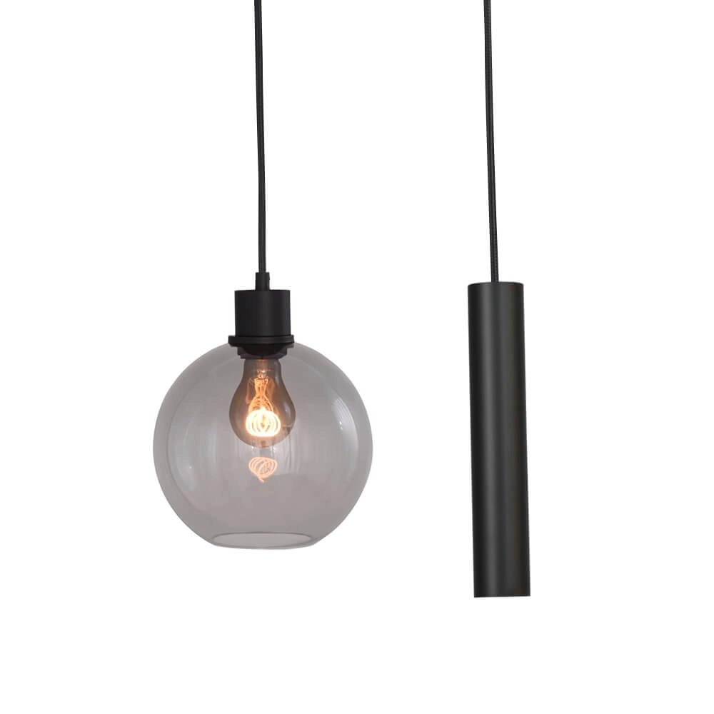 Lampe suspendue Lazise 4x Ø 20cm et 2x GU10 noir Masterlight 8718121284248