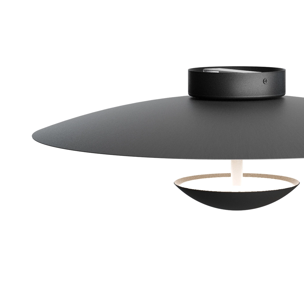 Lampe de plafond 16 cm Scala Ø 45cm noir Masterlight 8718121397412