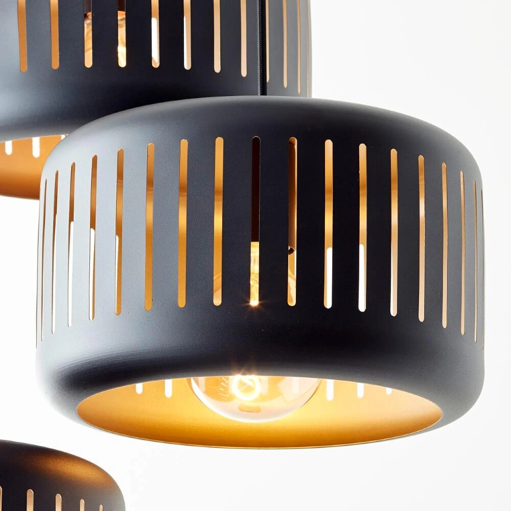 Lampe suspendue Vide Tyas noir Ø 52cm Brilliant 4004353411489