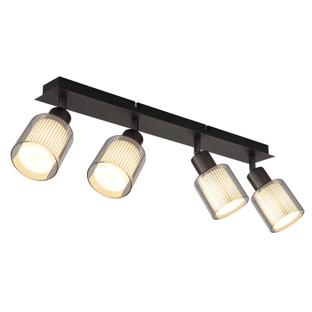 Lampe de plafond à design Villegas Quatre canons légers