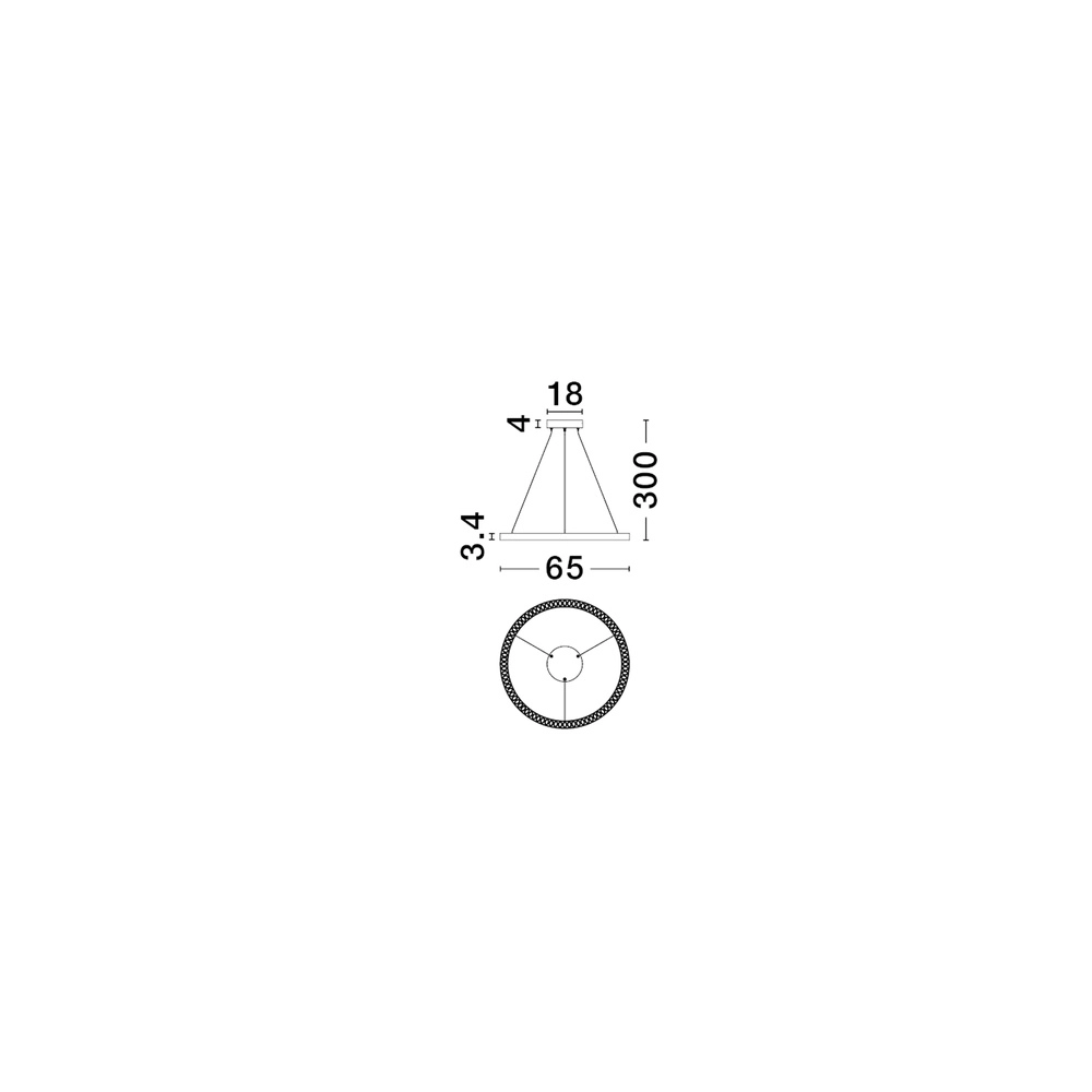 Suspension ronde Deos blanc Lyora 5212017463739