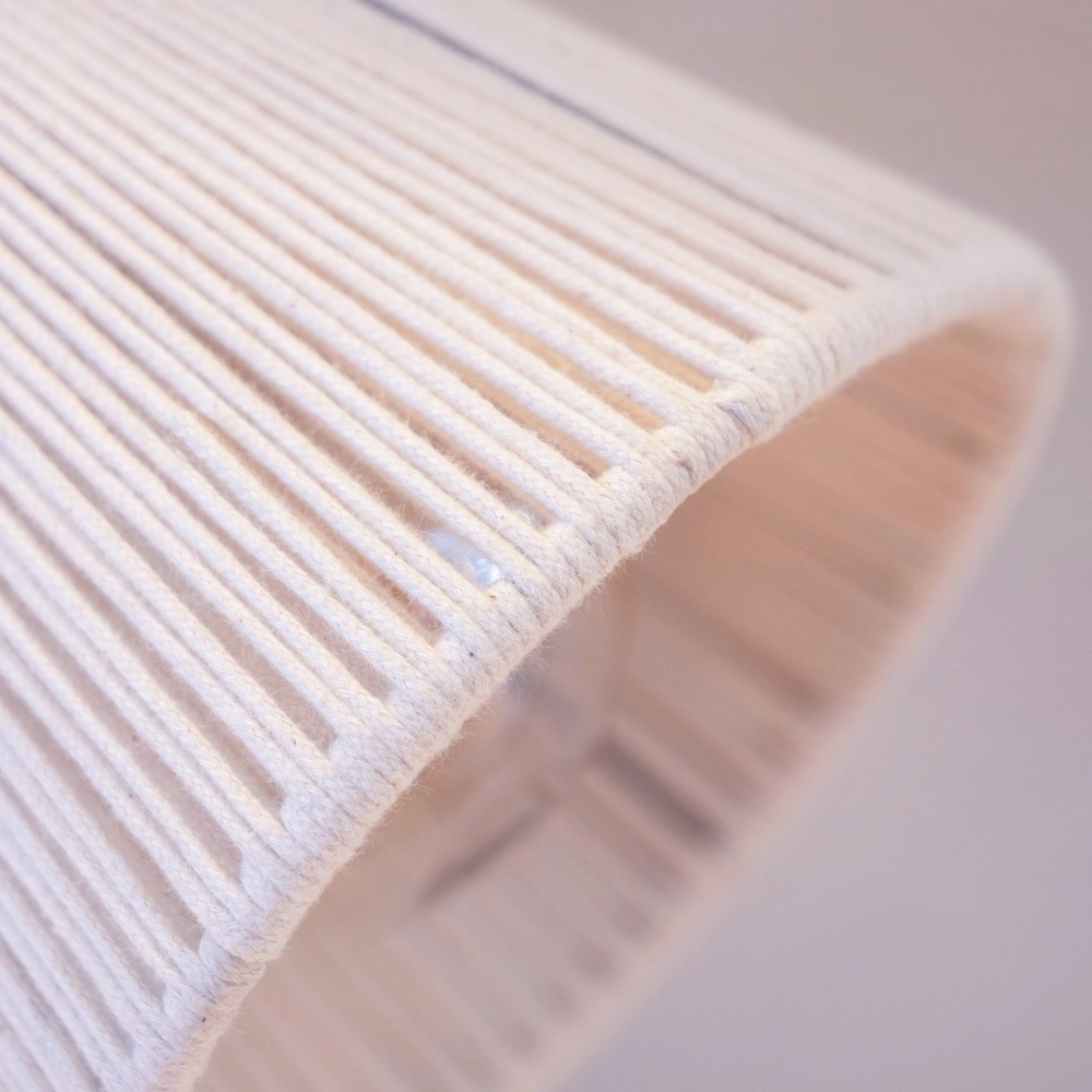 Plafonnier Seagard Noir avec rotin 2 lumières Eglo 9008606359837