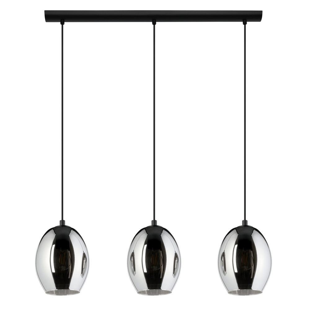 Lampe pendante à 3 lampes Cadaques Noir