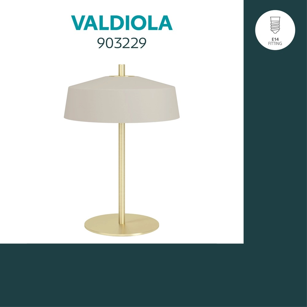 Lampe de table de conception Valdiola brun sable Eglo 9008606406753