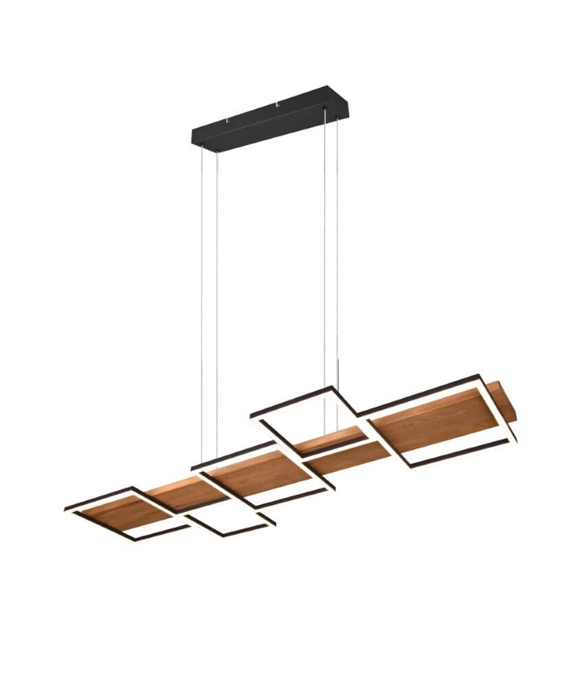 Suspension led en bois Harper