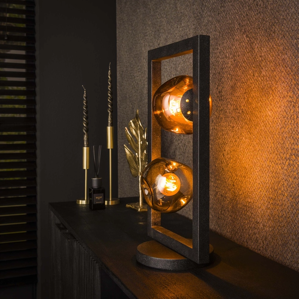 Lampe de table en verre Stellar 2 lumières