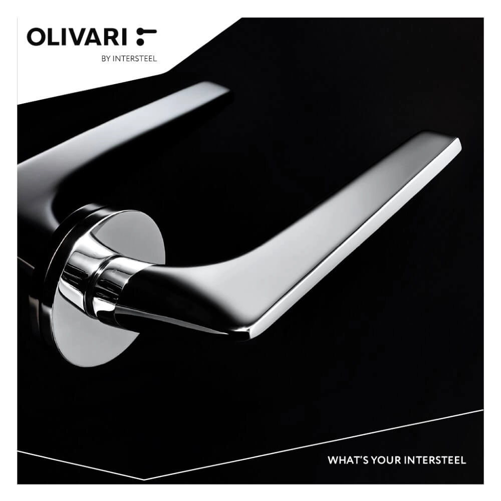 Poignée de porte design Twist chrome Olivari 8714186478271