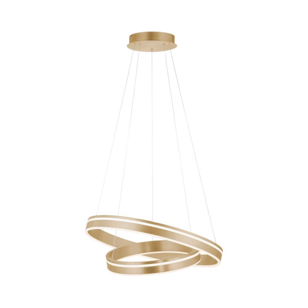 Lampe suspendue Q-Vito Ø 59cm en laiton Paul Neuhaus 4012248357781