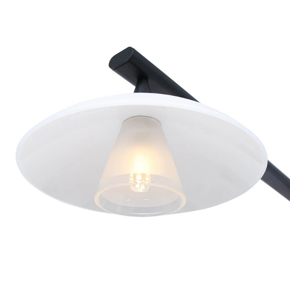 Suspension de salle à manger Tallerken 4 lumières noir avec blanc Steinhauer 8712746133592