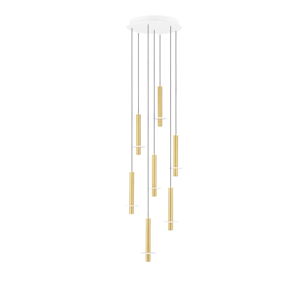 Lampe pendante de conception Noemi or avec blanc Ø 47cm Lyora 5212063503311