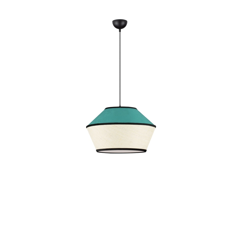 Lampe suspendue Veliss Blanc avec bleu Lyora 5212017493842