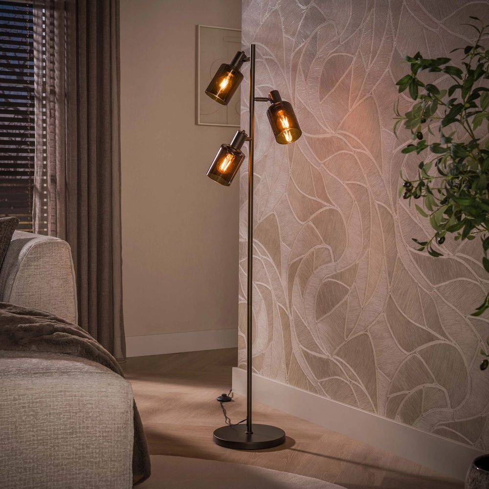 Lampe de pied Sepiora Sienna Brown 3-Lights