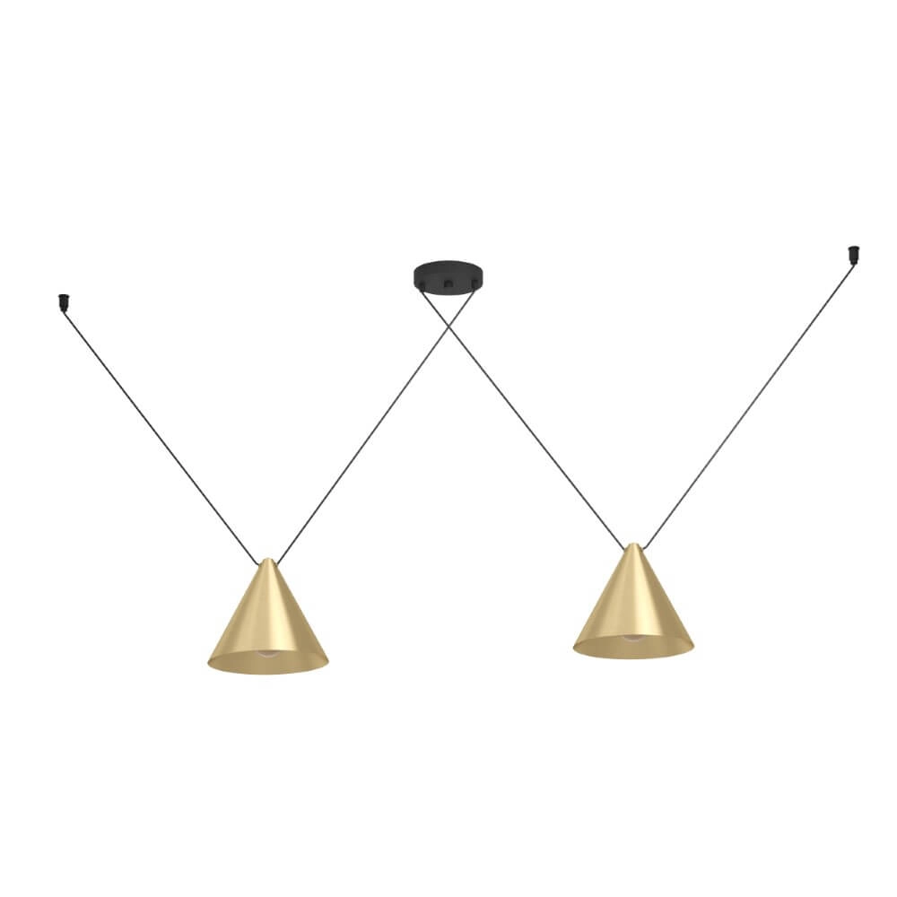 Lampe suspendue dorée Narices 1 Lampe suspendue dorée Narices 1