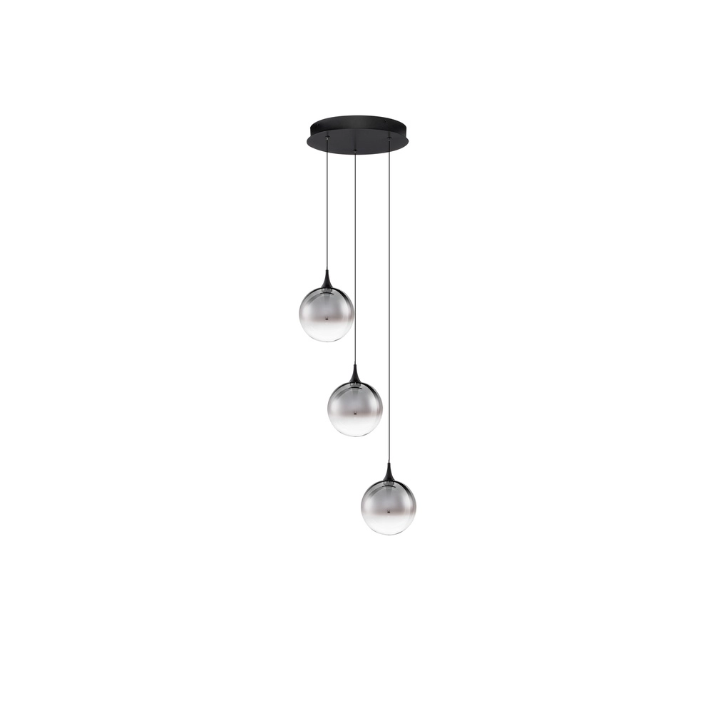 Suspension Orenda Verre fumé à 3 lumières Lyora 5212017477620