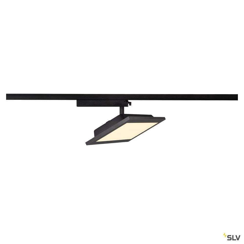 Panneau LED monophasé Panel Track carré noir SLV 4024163250832