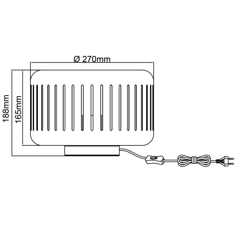 Lampe de table noire Tyas Brilliant 4004353411458