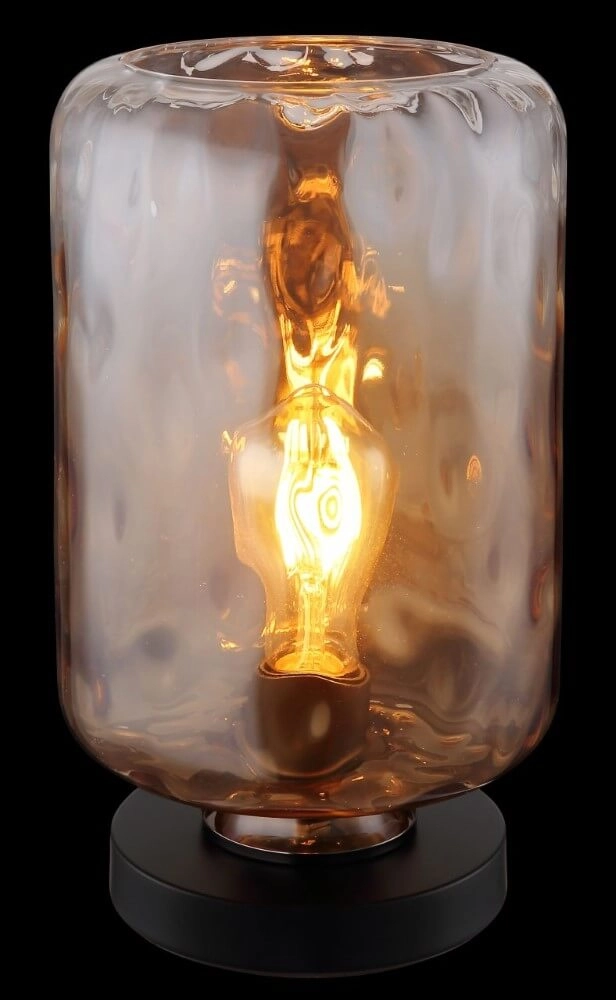 Lampe de table design Darina verre ambré Globo 9007371455522