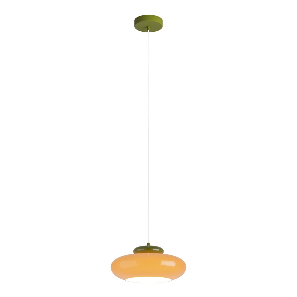 Lampe pendante de conception Berardelli orange avec vert Ø 32cm Eglo 9008606405008