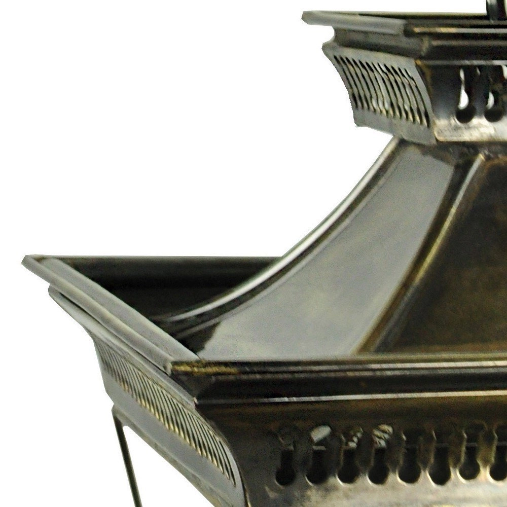 Lampe suspendue antique Pagoda M 3 lumières - cuivre antique (ant) Limehouse