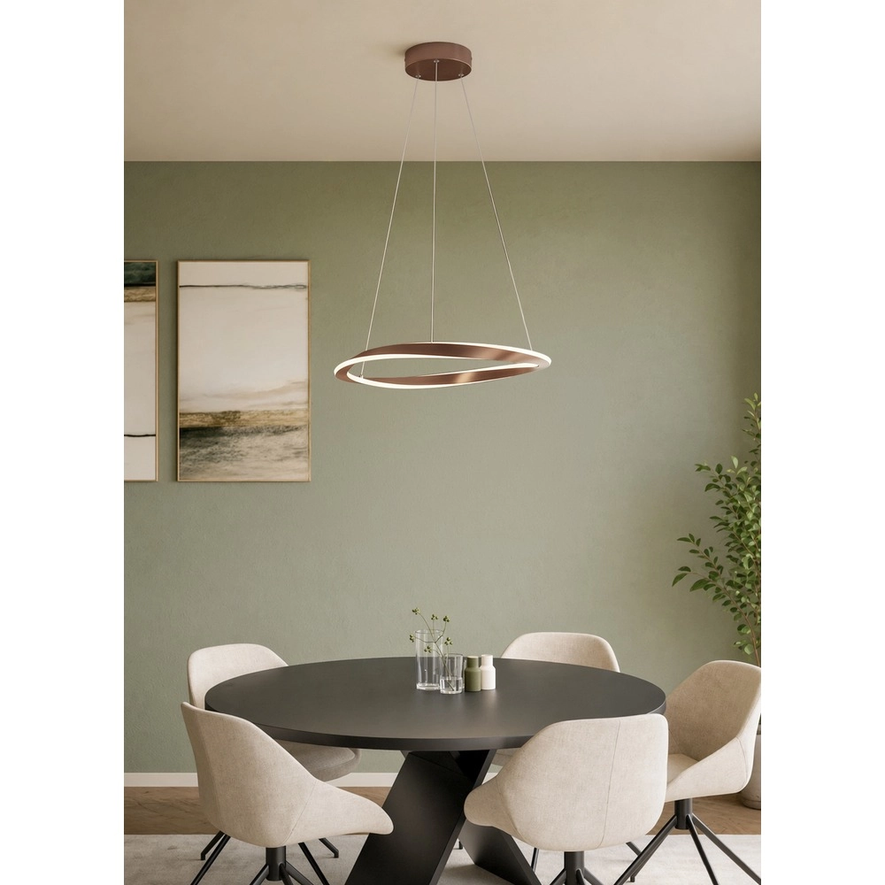 Lampe pendante de conception Camerota bronze foncé Ø 55cm Eglo 9008606391233