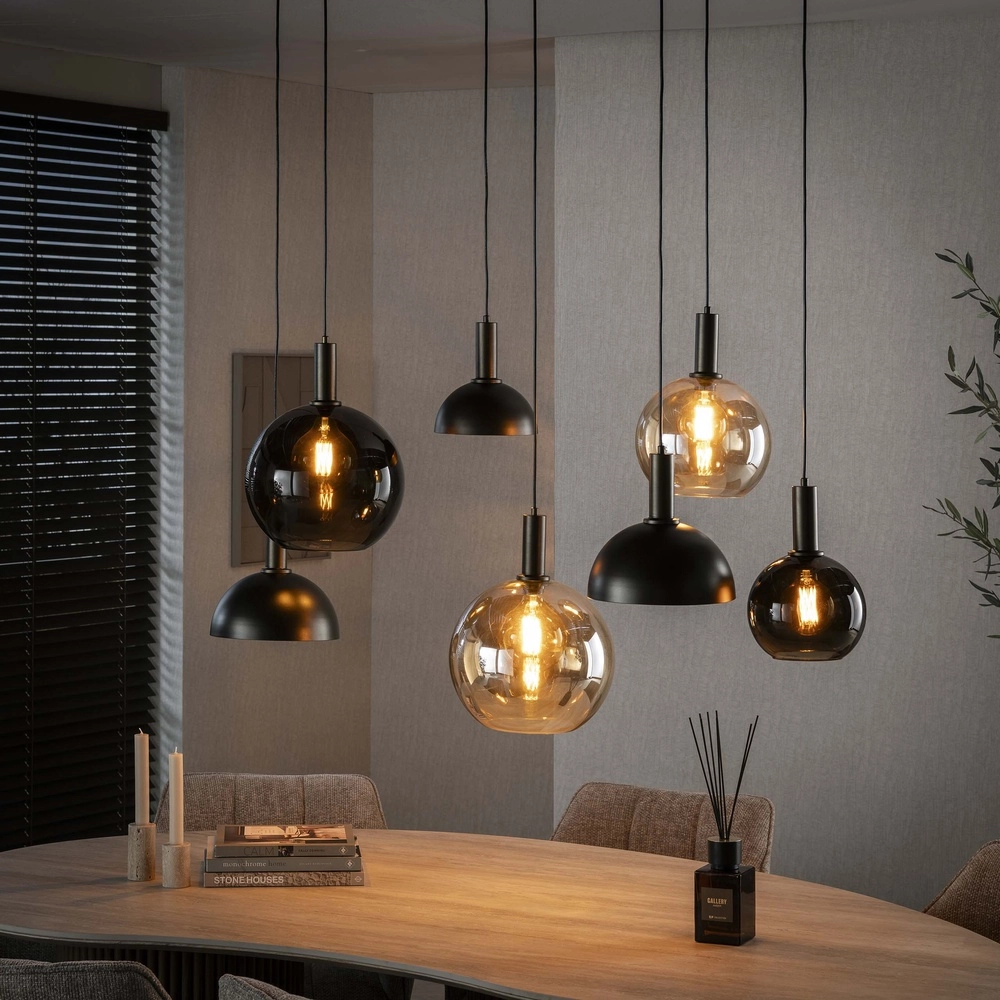 Lampe suspendue Cluster avec des cagoules mixtes Lyora 8716803511750