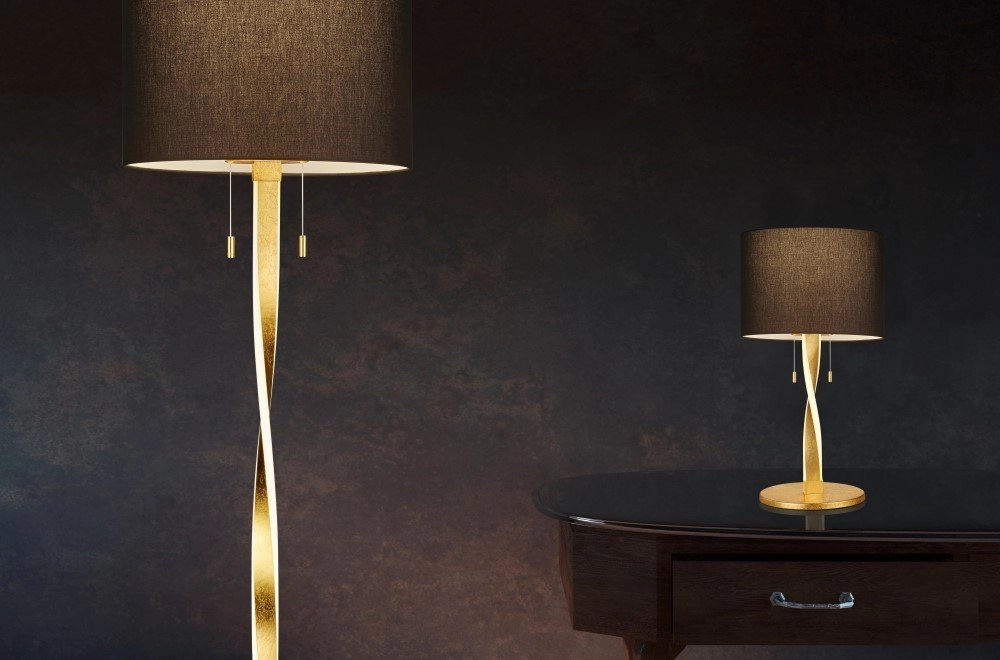 Lampe de table Nandor 62 cm d'or Trio 4017807380460