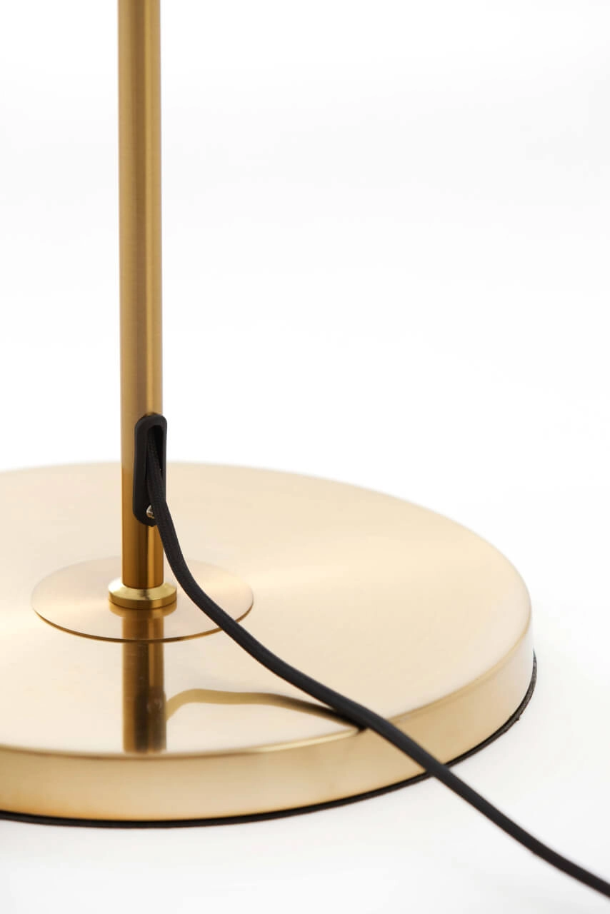 Lampadaire doré Medina avec verre ambré Light & Living 8717807696986