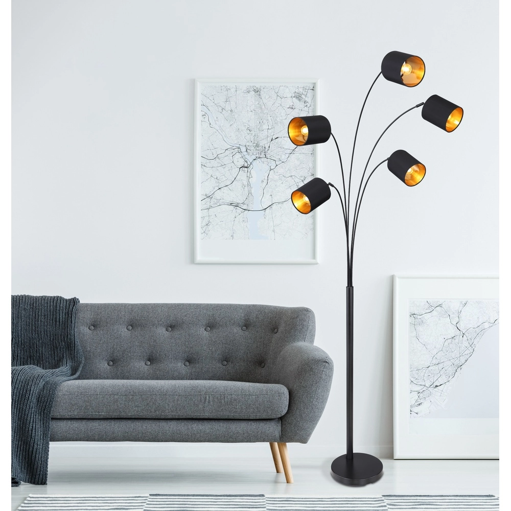 Lampe de pied Kaddy Noir Globo 9007371410675
