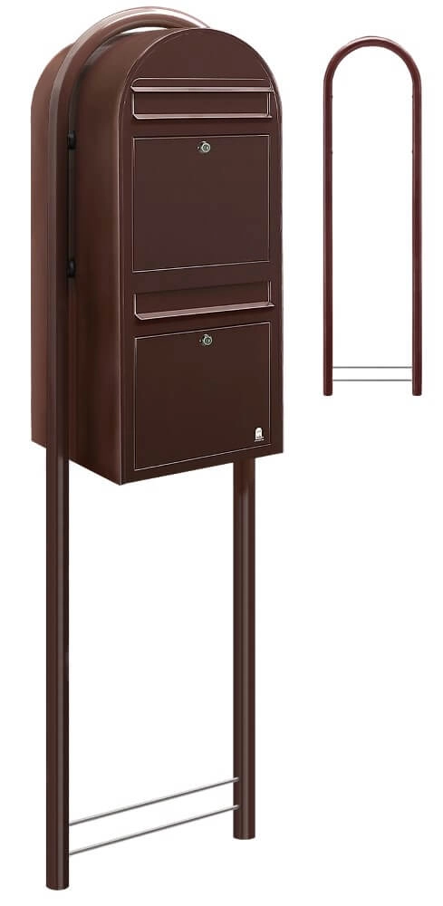 Boites aux lettres Duo 8017 Marron foncé Bobi 6417237014085