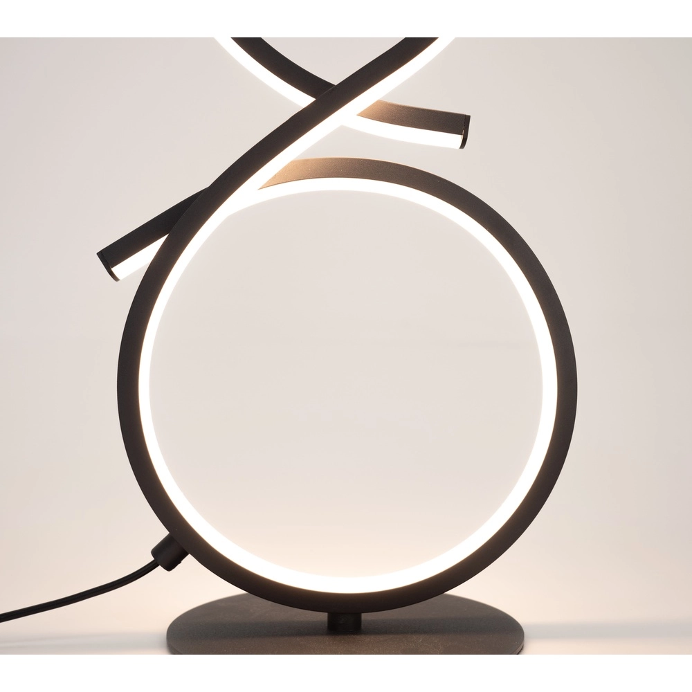 Lampe de table LED moderne Serpins 40 cm - noir Eglo 9008606313686