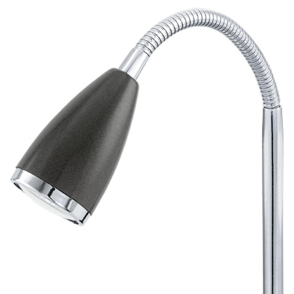 Lampe de table LED Fox anthracite avec chrome Eglo 9002759928735