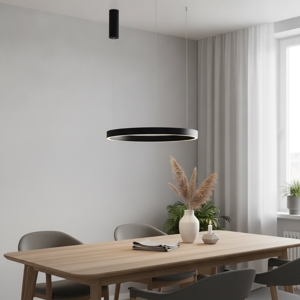 Suspension noire Elowen design Ø 60cm