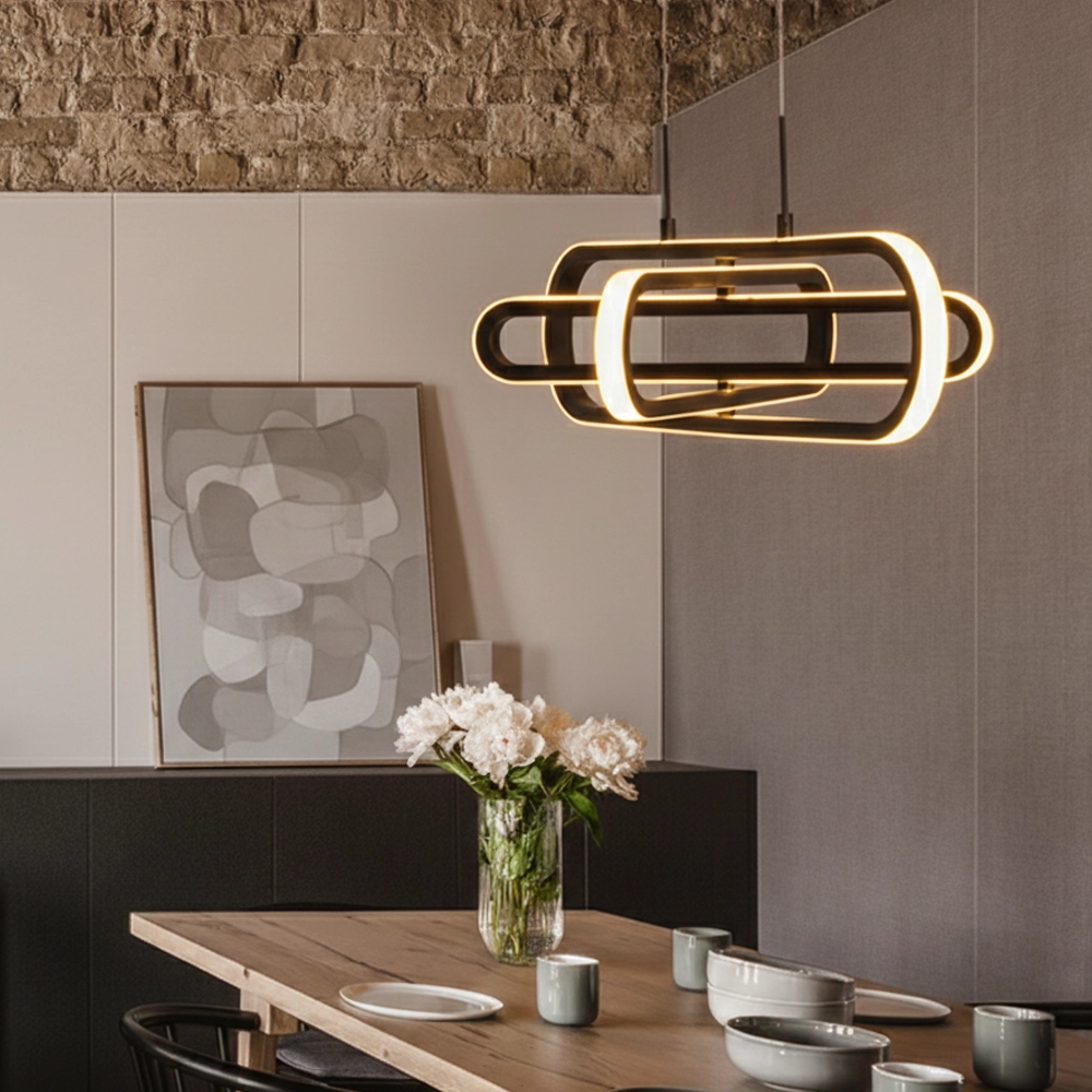 Suspension design Arte Ovale noir