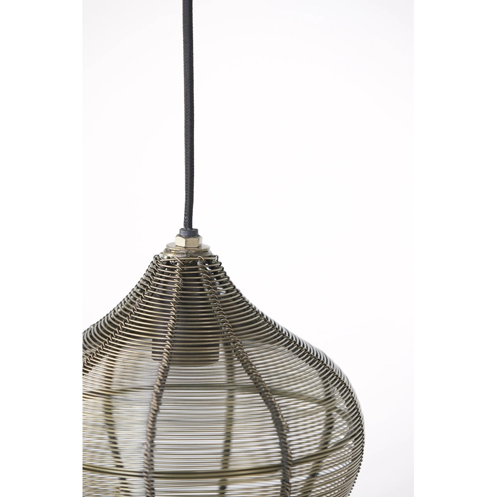 Lampe suspendue Alvaro bronze Ø 27 cm Light & Living 8717807634094
